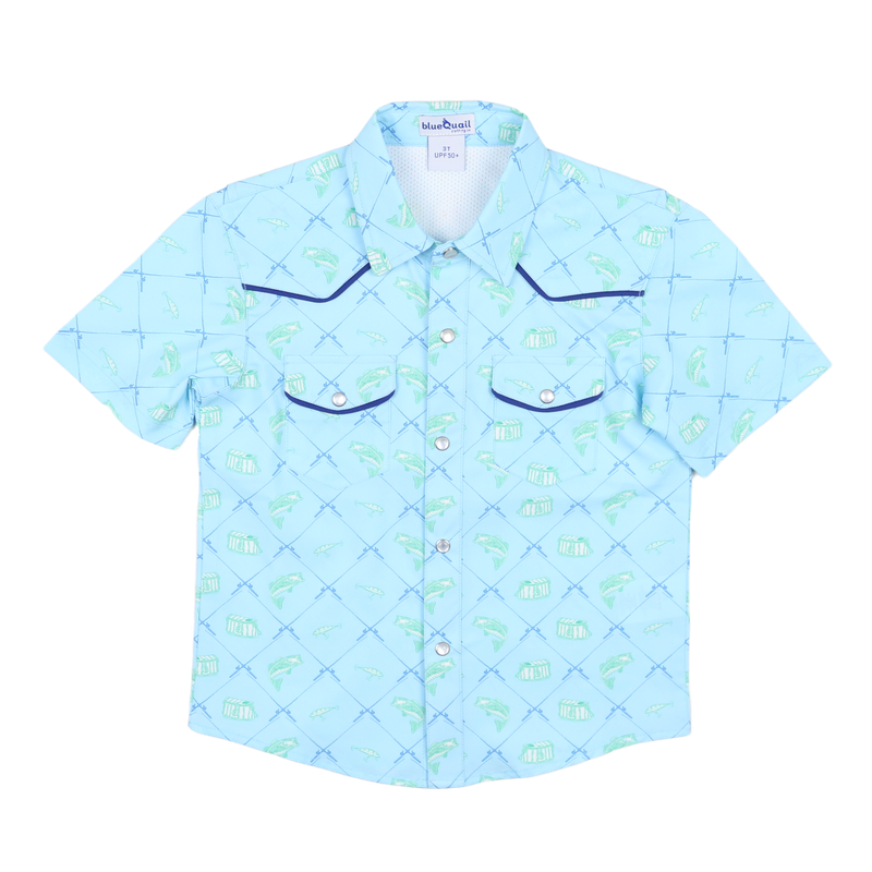 BlueQuail Fisherman Pearl Snap Shirt