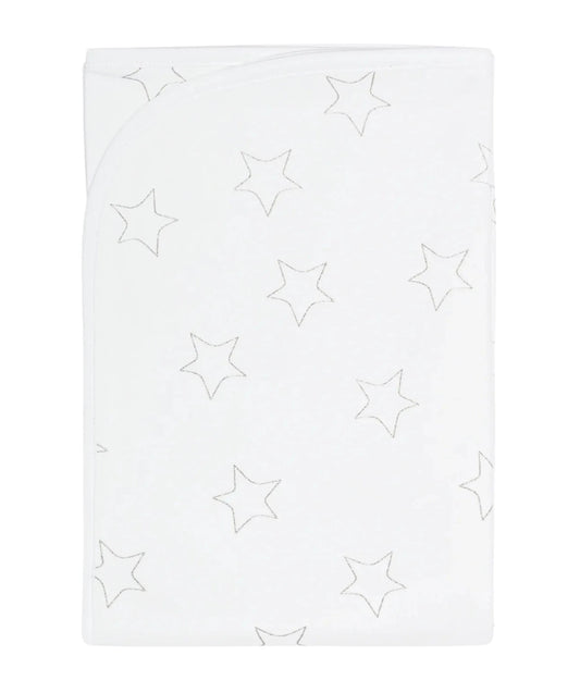 Nellapima Gray Stars Print Blanket