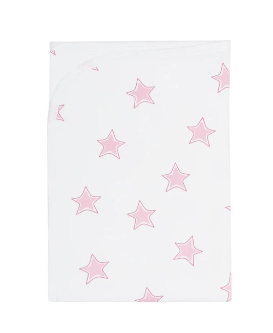 Nellapima Pink Stars Print Blanket