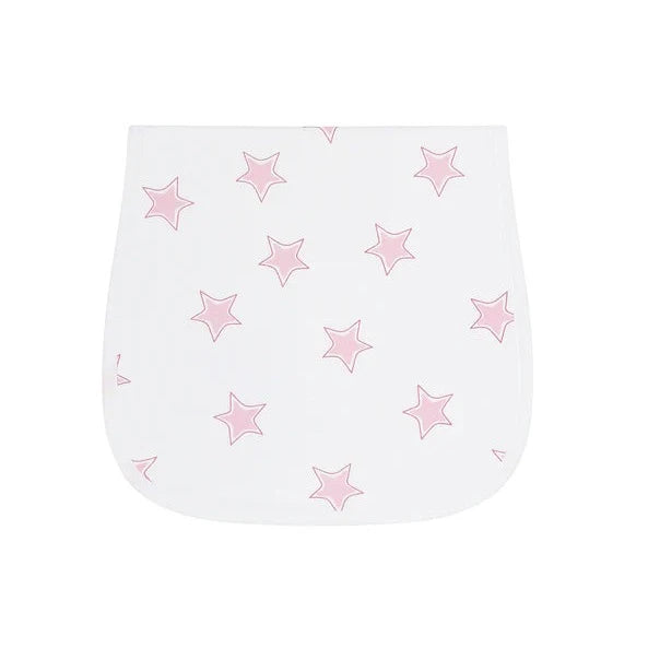 Nellapima Pink Stars Print Burp Cloth