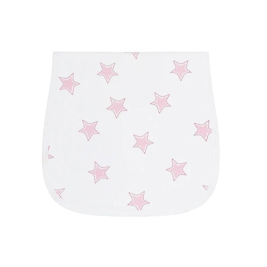 Nellapima Pink Stars Print Burp Cloth