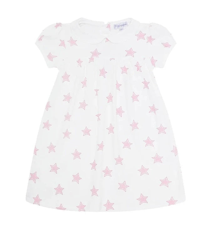 Nellapima Pink Stars Print Playtime Dress
