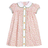 Little English Ruffled Sally Dress- Pumpkins