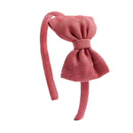 Pepa London Raspberry Linen Headband