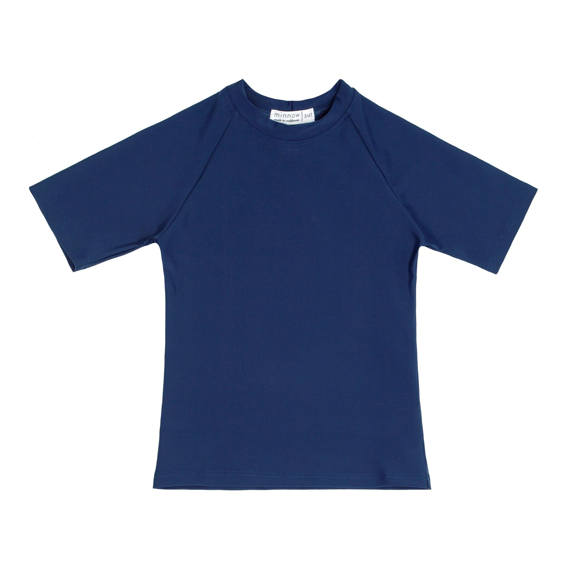 Minnow Navy Short Sleeve Rash Guard