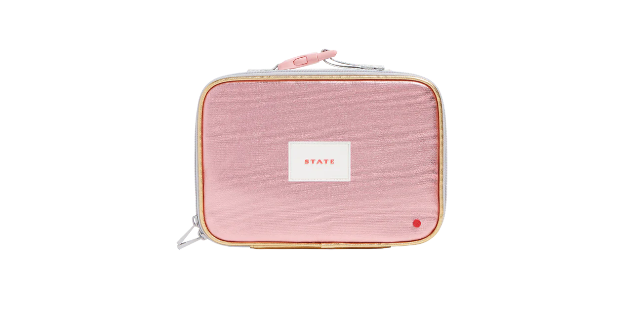 State Rodgers Lunch Box- Pink and Silver