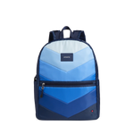 State Kane Double Pocket Large Backpack- Blue Chevron