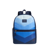 State Kane Double Pocket Large Backpack- Blue Chevron