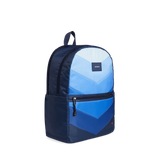 State Kane Double Pocket Large Backpack- Blue Chevron