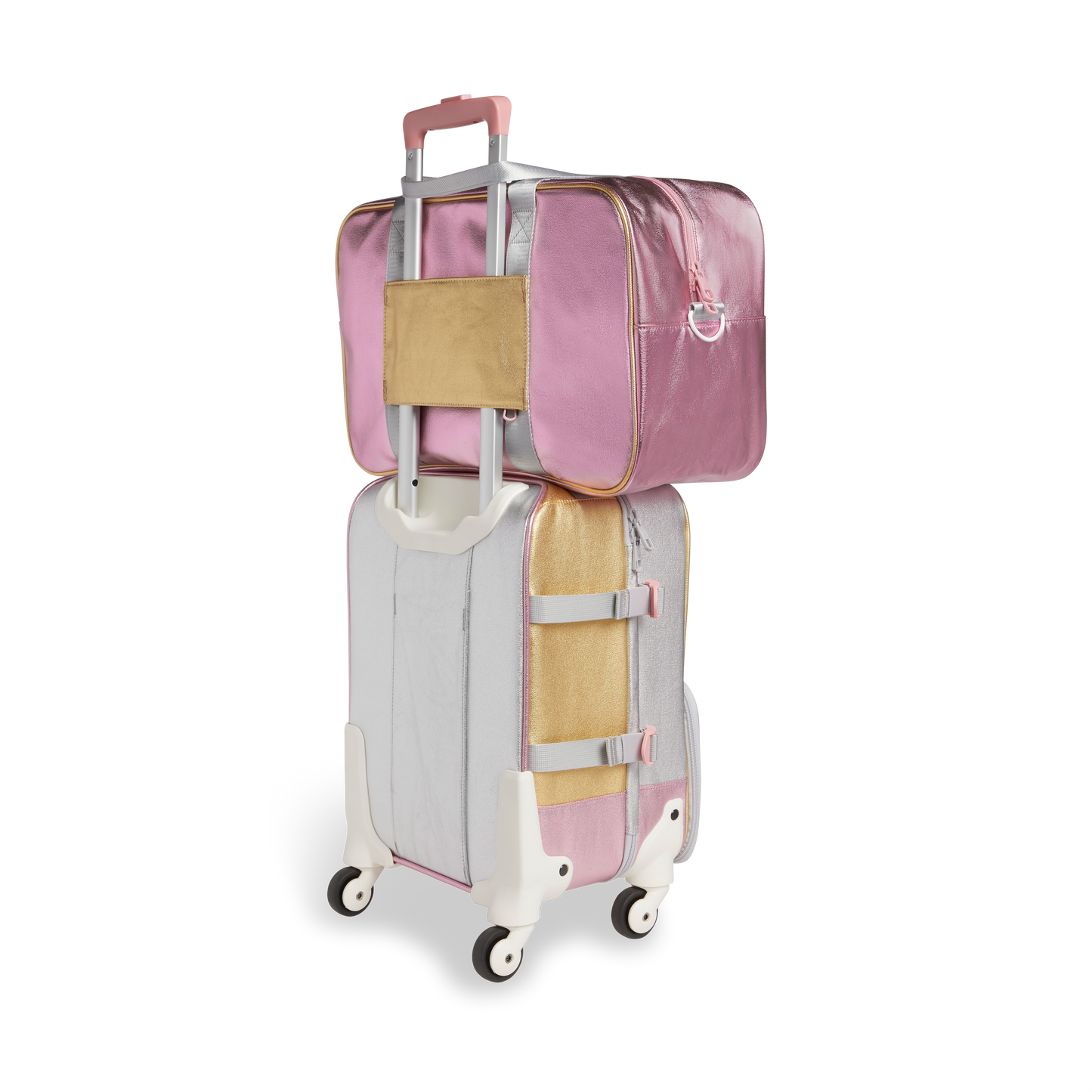 Rockaway Duffle- Pink and Silver