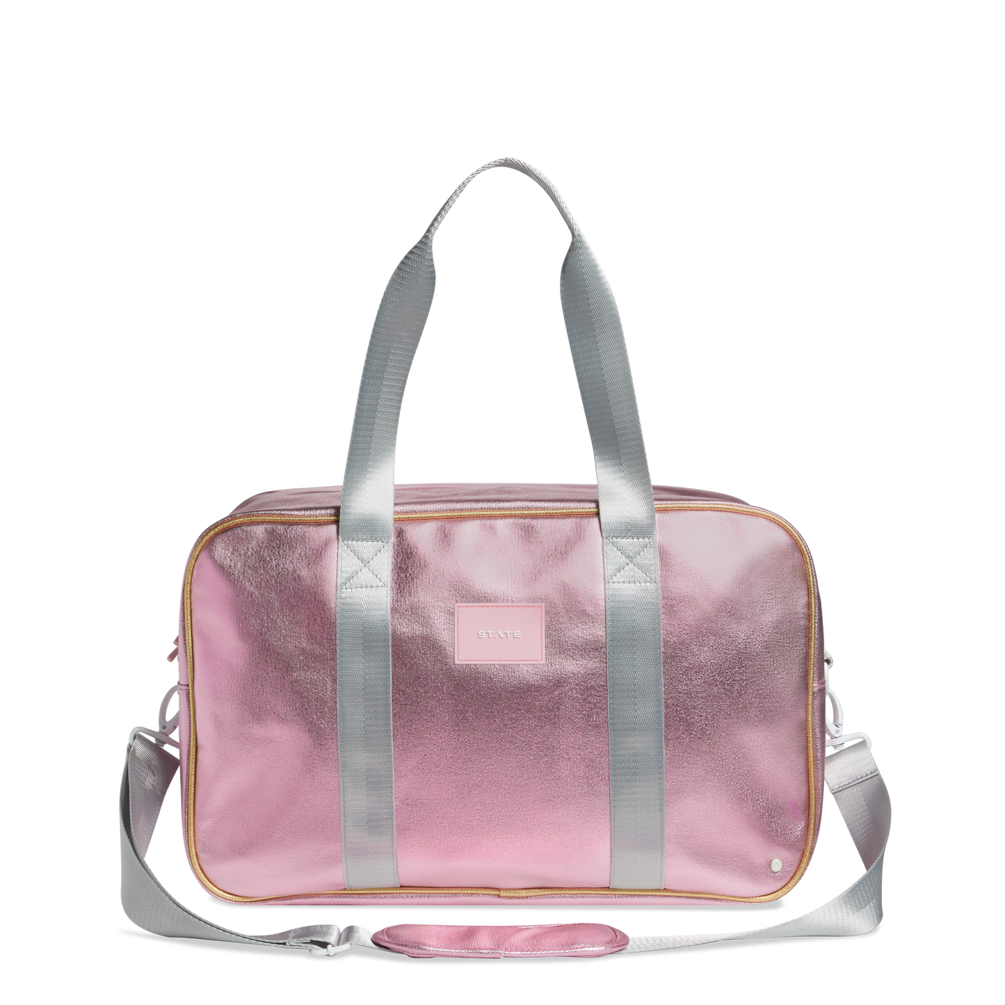 Rockaway Duffle- Pink and Silver