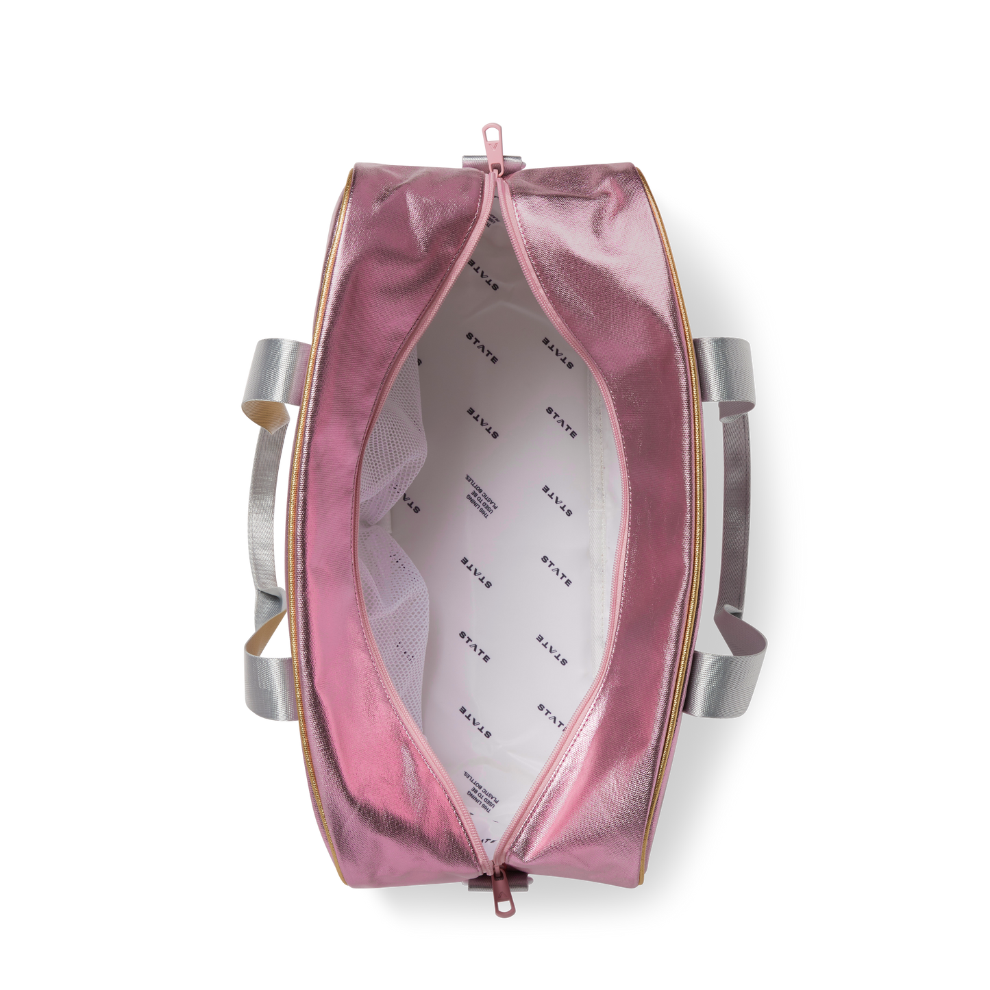 Rockaway Duffle- Pink and Silver