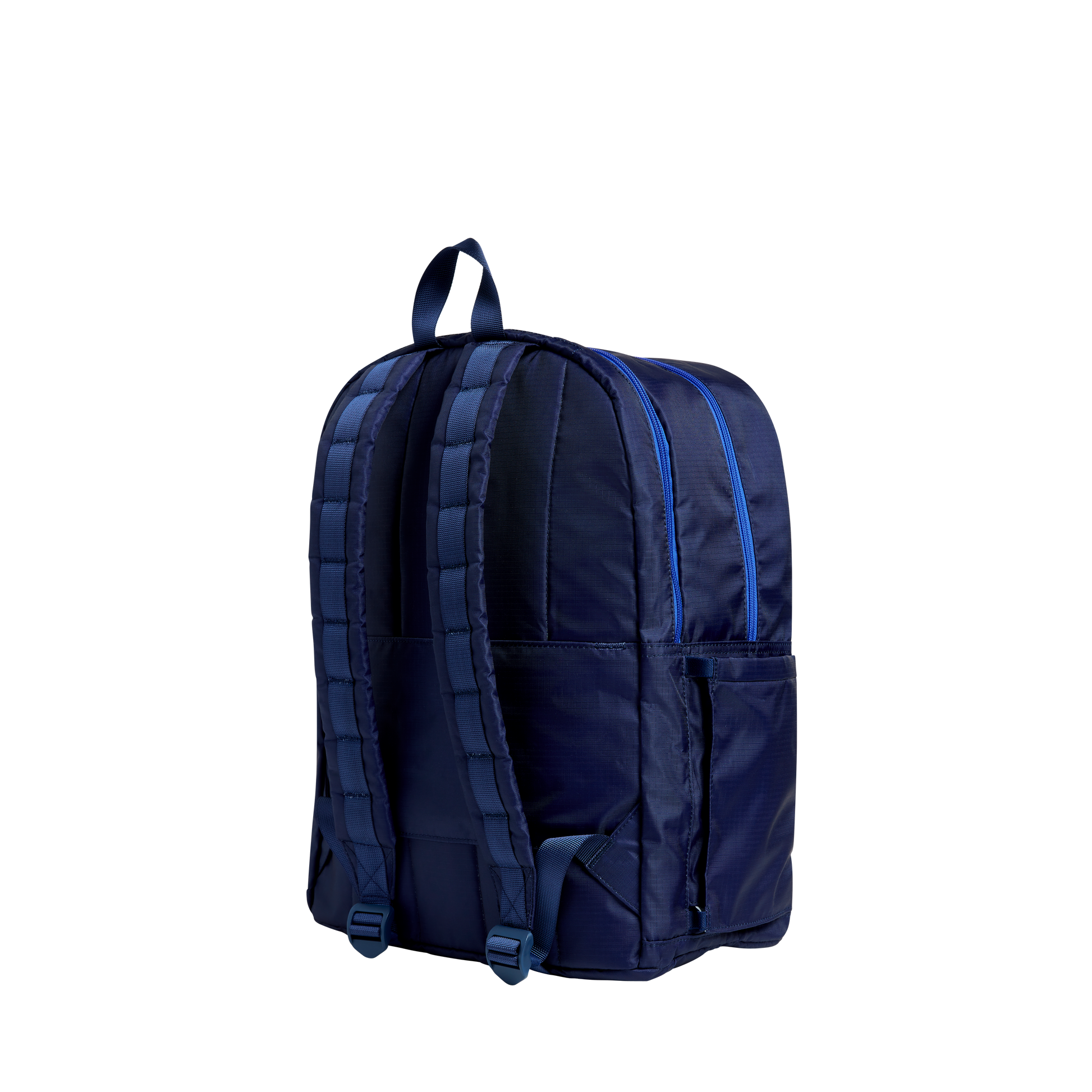 State Kane Double Pocket Large Backpack- Navy Diagonal Zipper