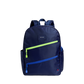 State Kane Double Pocket Large Backpack- Navy Diagonal Zipper