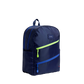 State Kane Double Pocket Large Backpack- Navy Diagonal Zipper
