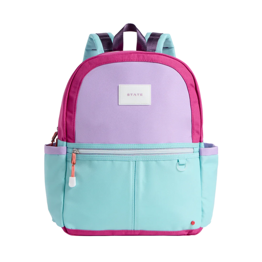 State Kane Backpack- Magenta and Mint 