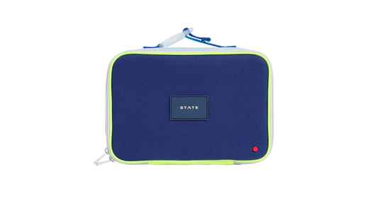 State Rodgers Lunch Box- Navy and Neon
