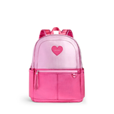 State Kane Double Pocket Backpack- Pink and Hot Pink Color Block