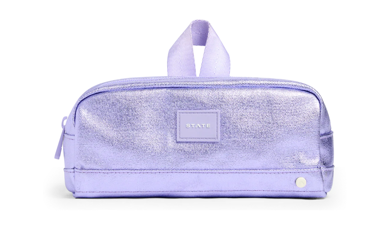 State Clinton Pencil Case- Lilac