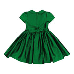 Antionette Paris Stella Green Silk Smocked Dress