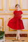 Antionette Paris Stella Red Silk Smocked Dress