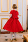 Antionette Paris Stella Red Silk Smocked Dress