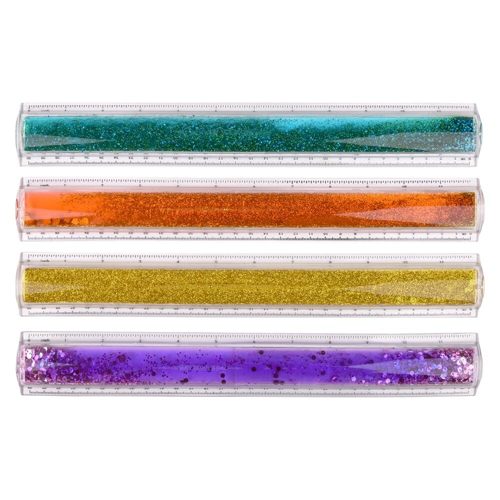 The Toy Network 12" Sensory Water Glitter Ruler