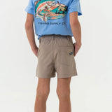 Burlebo Youth Everyday Short- Cobblestone Khaki With Duck Hunt Pocket