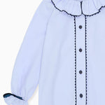 La Coqueta Blue Sacha Long Sleeve Shirt