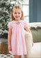 James and Lottie Sage Smocked Wreath Dress