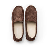 Sam Brown Suede Penny Loafers
