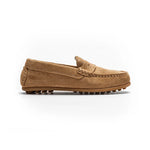Children Chic Sam Camel Suede Penny Loafers