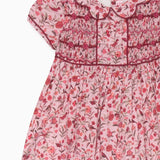 La Coqueta Pink Bird Floral Scarlett Baby Girl Hand-Smocked Set