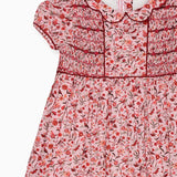 La Coqueta Pink Bird Floral Scarlett Girl Hand-Smocked Dress