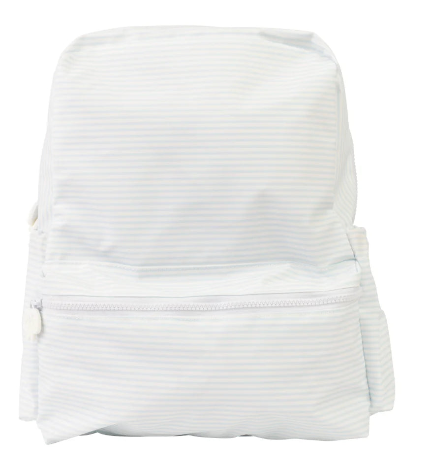 Apple Of My Isla Blue Stripe Large Backpack