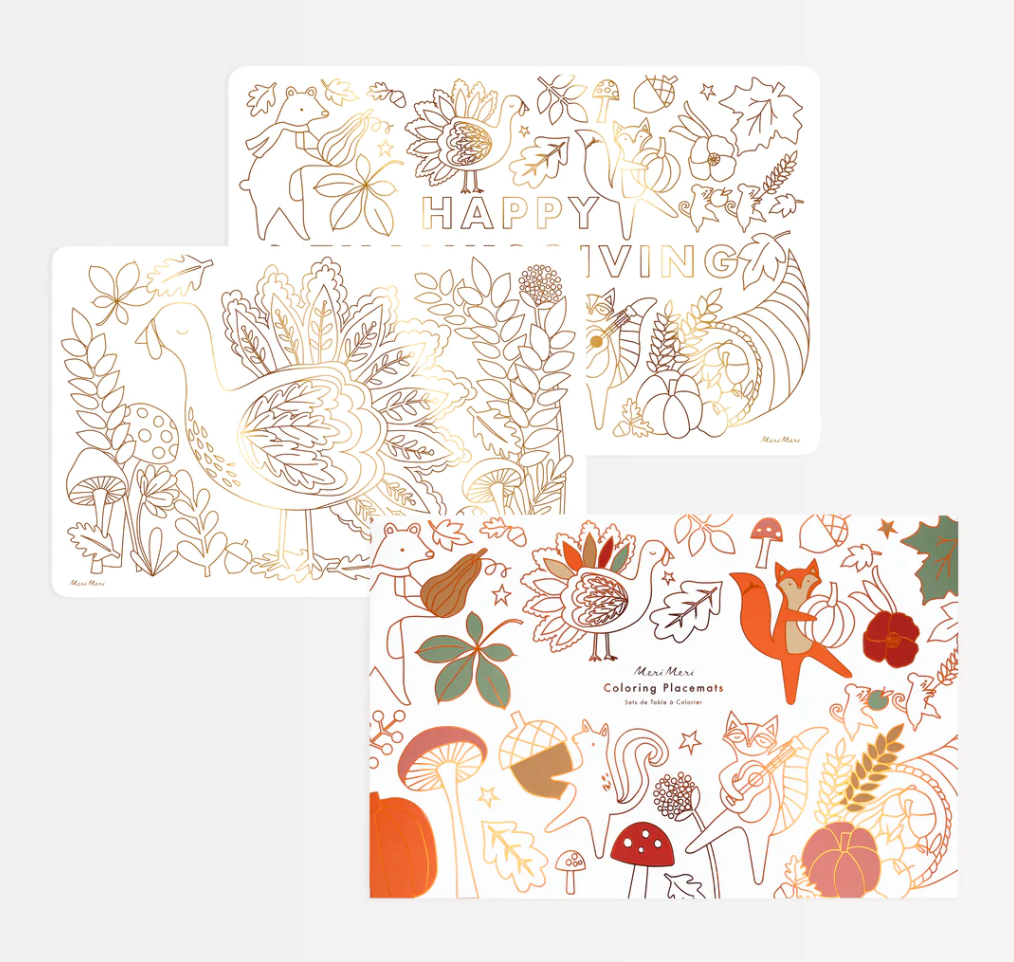 Meri Meri Thanksgiving Coloring Posters