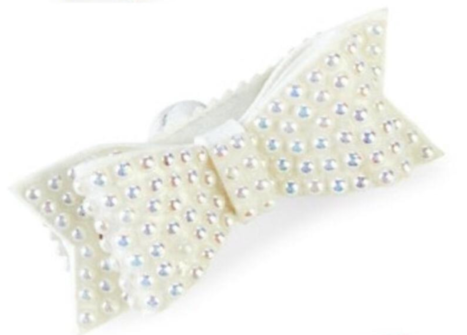 Bari Lynn Small Double Crystal Bow Clip