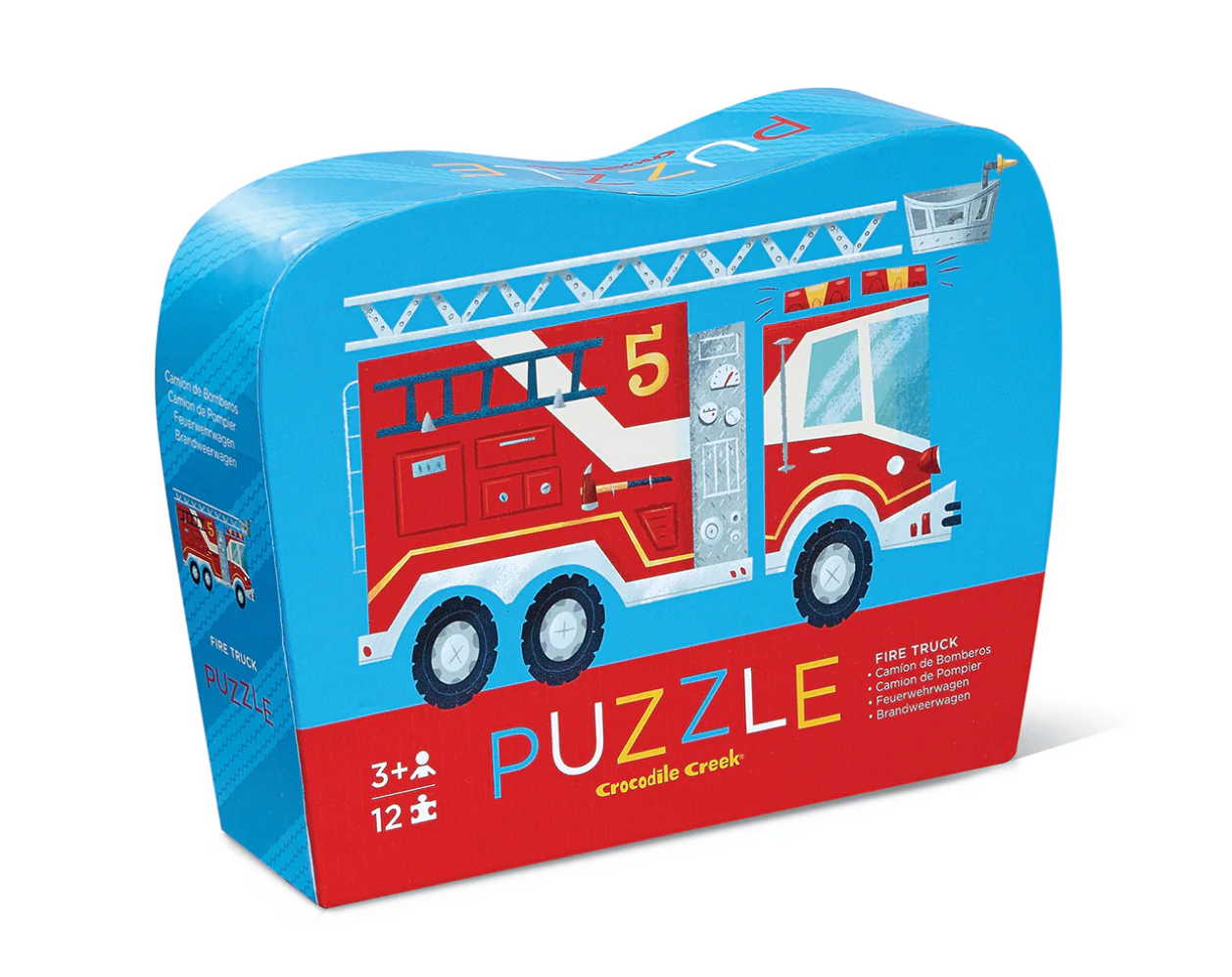 Crocodile Creek 12 Piece Mini Puzzle- Fire Truck