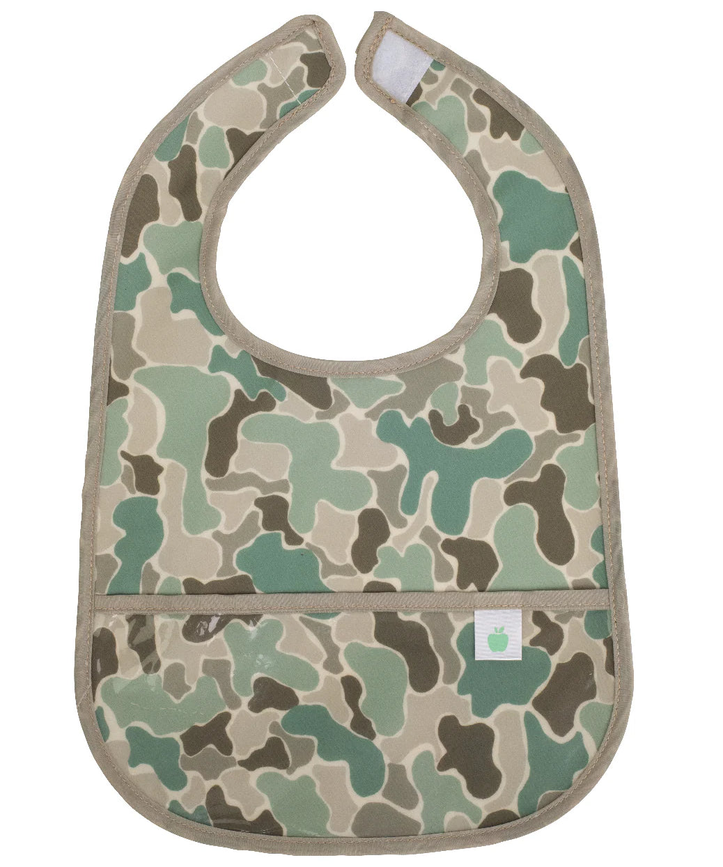 Apple of My Isla The Wipe It Bib- Camo