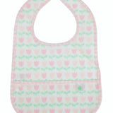 The Wipe It Bib- Tulips