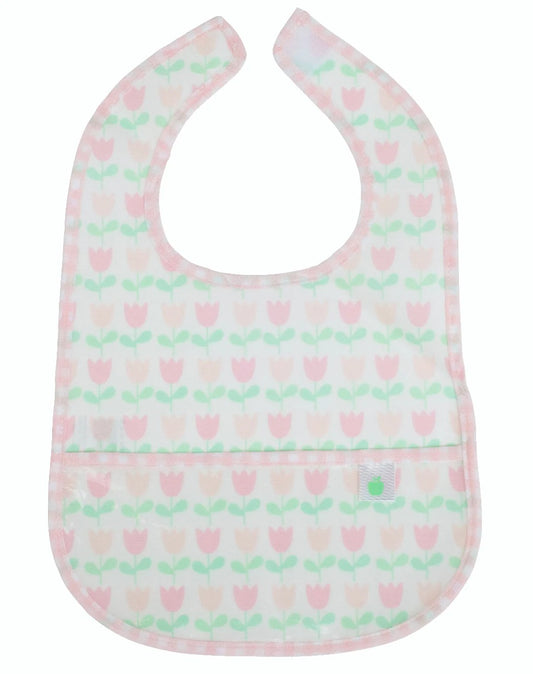 The Wipe It Bib- Tulips