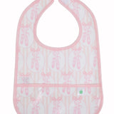 Apple of My Isla The Wipe It Bib- Ballet