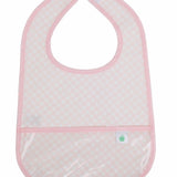 Apple of My Isla The Wipe It Bib- Pink Gingham