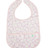 The Wipe It Bib- Lavender Daisies