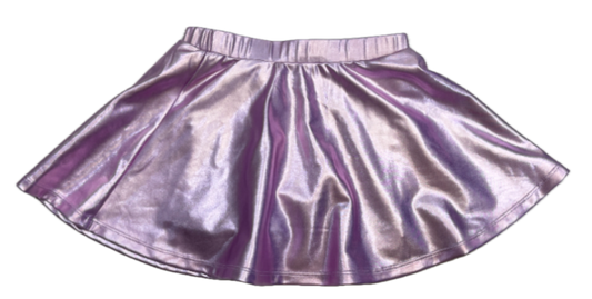Zoe Metallic Lavender Skirt