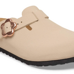 Birkenstock Arizona Flower Buckle Kids- Sandcastle