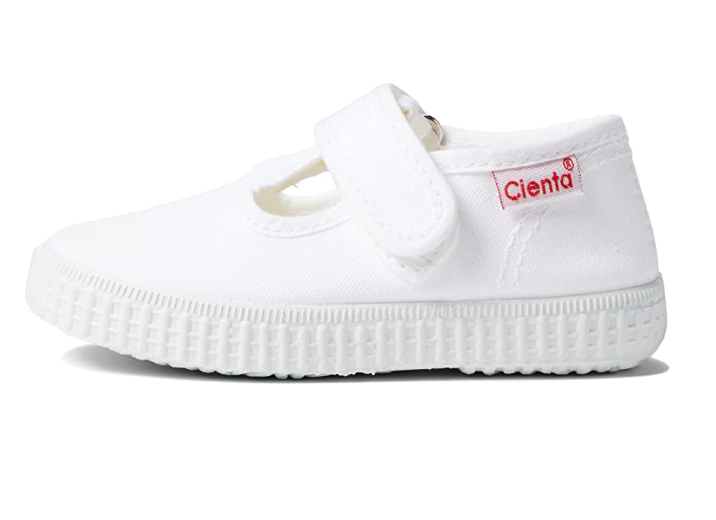 Cienta Cienta T-Strap Velcro Shoe - White