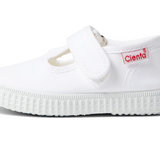 Cienta Cienta T-Strap Velcro Shoe - White