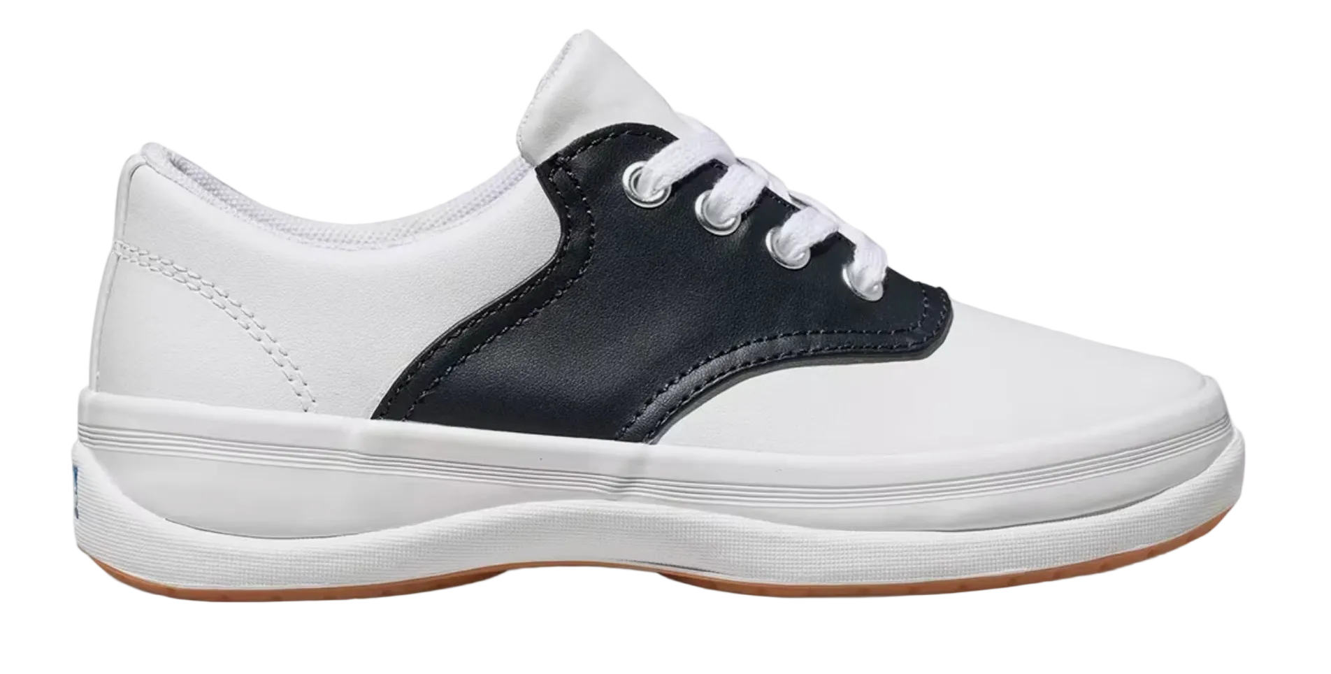 Keds School Days Sneaker- White and Navy