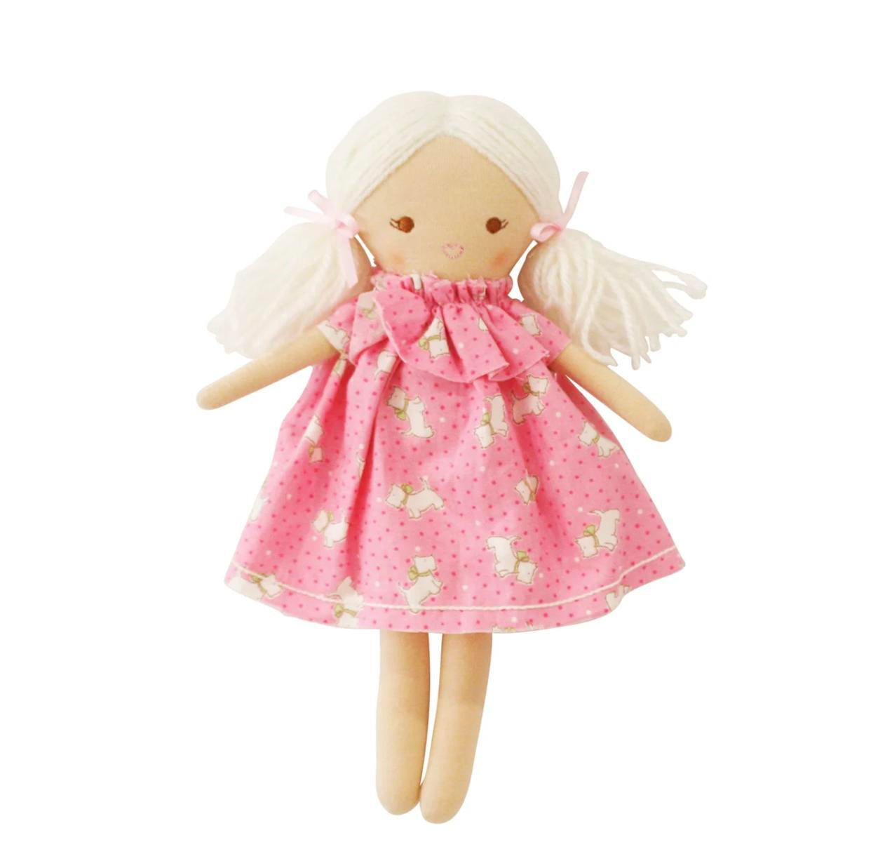 Alimrose Mini Matilda Doll- Pink Puppies